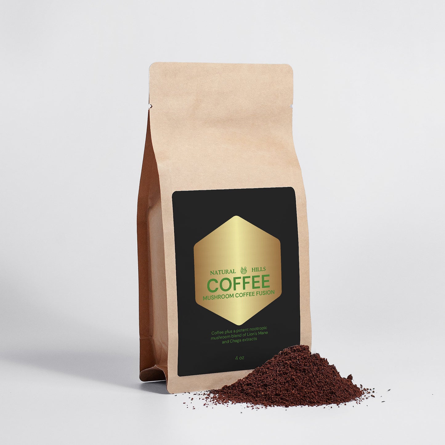 Mushroom Coffee Fusion - Lion’s Mane & Chaga 4oz