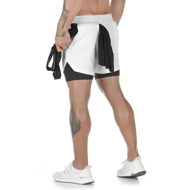 Gym Workout Shorts With Phone Pocket