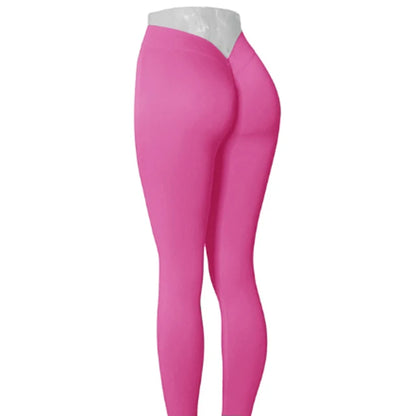 Nylon V Back Booty Yoga Pants for Women