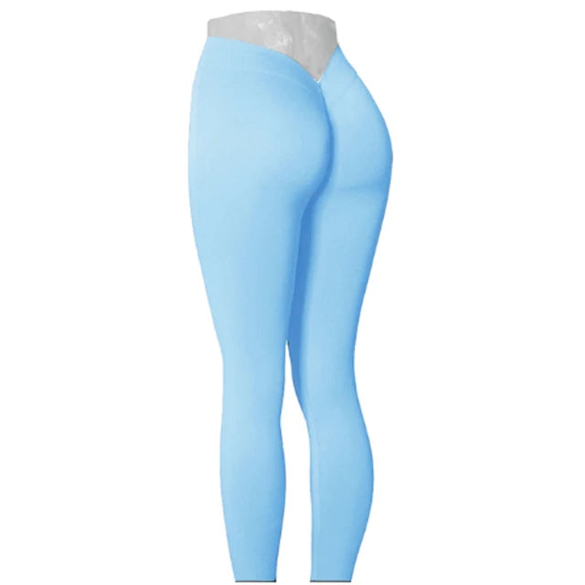 Nylon V Back Booty Yoga Pants for Women