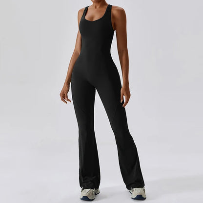 Yoga Jumpsuit Flared Trousers