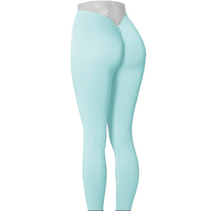 Nylon V Back Booty Yoga Pants for Women