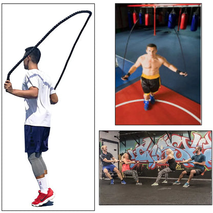 Heavy Weighted Jump Rope Crossfit and Muscle Building Fitness Rope